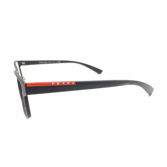 Prada VPS 50G DG0-1O1 Matte Black Red Eyeglasses Frames 55-17 140 Italy Designer - Picture 7 of 12